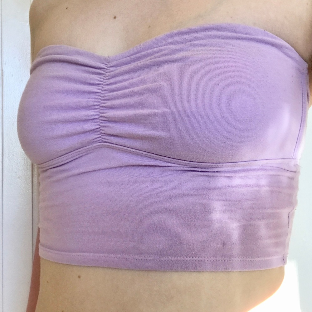 Light purple crop top